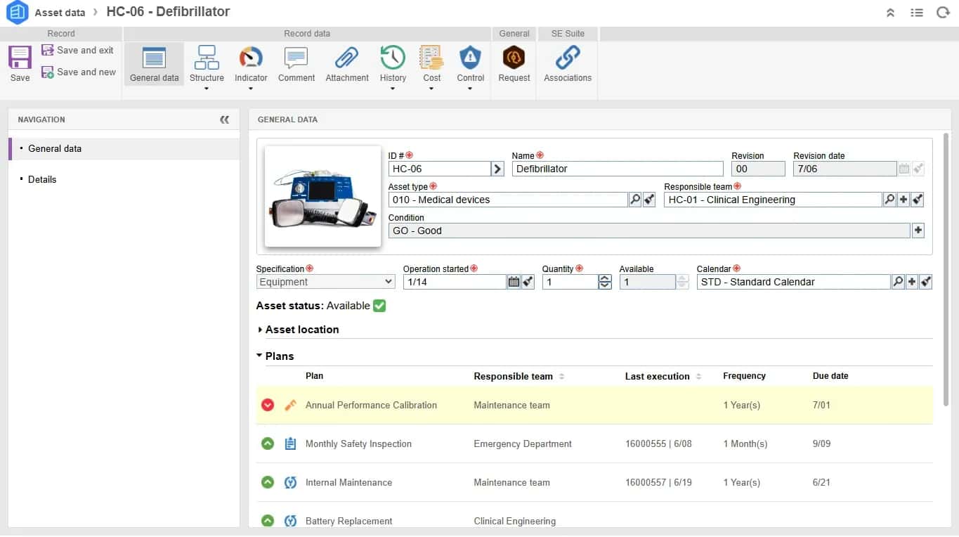 Maximize the reliability and availability of critical medical equipment