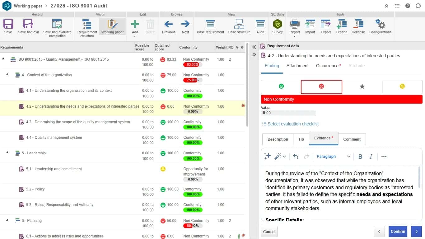 Centralize auditorias e automatize todo o ciclo com rastreabilidade e controle