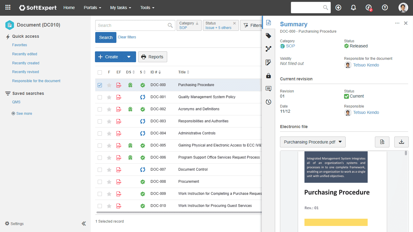 Centralize and manage documents with security, traceability and compliance with regulations