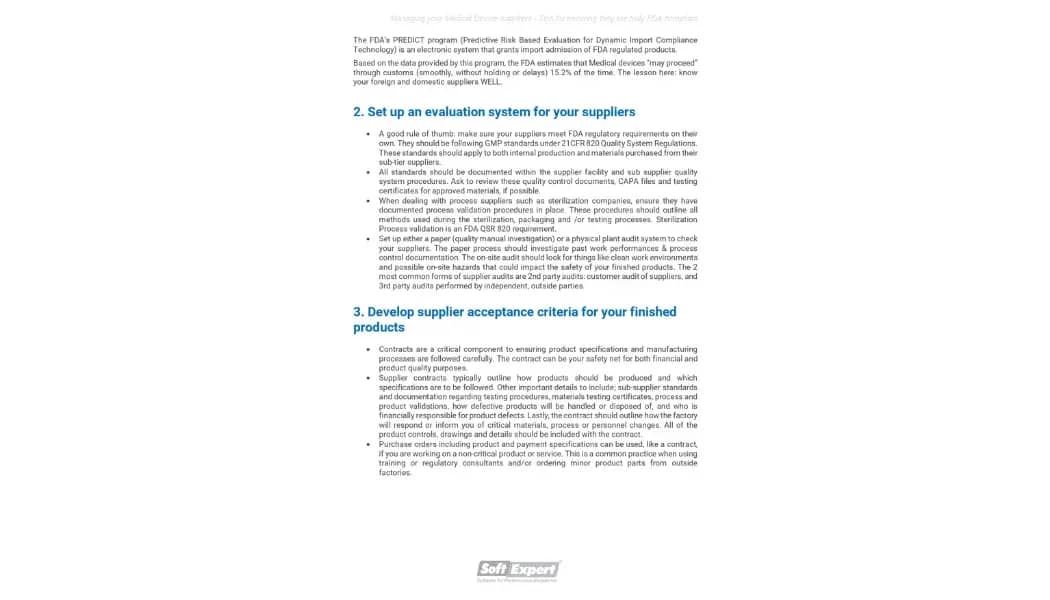 Managing Your Medical Device Suppliers - Tips for Ensuring They are Truly FDA Compliant 2.webp