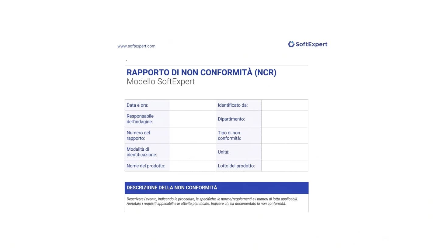 Modello ESCLUSIVO per il Rapporto di Non Conformità.webp
