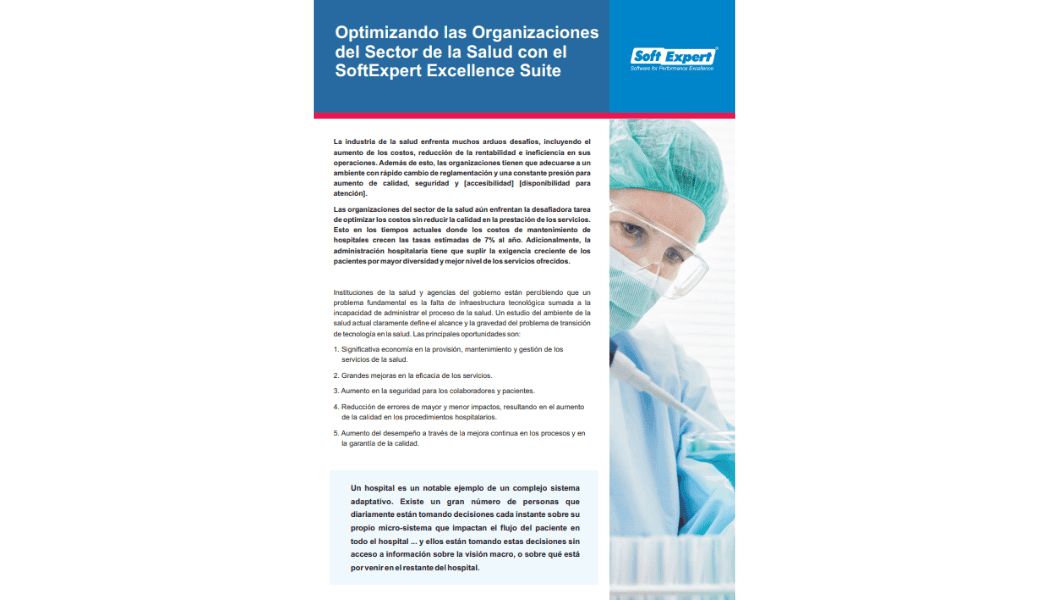 Optimizando las Organizaciones del Sector de la Salud con el SoftExpert Excellence Suite 1.png