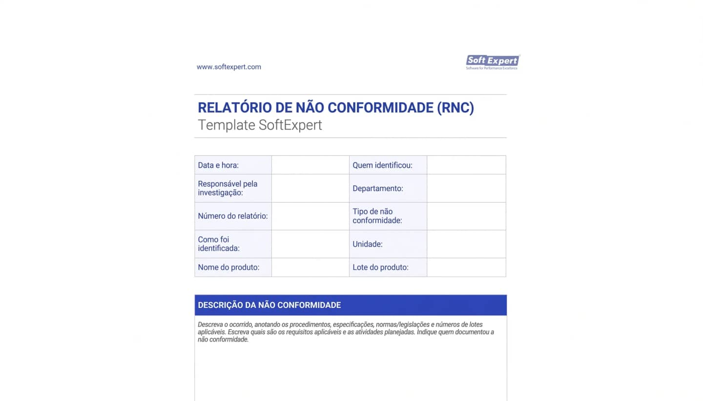Template EXCLUSIVO de Relatório de Não Conformidade.webp