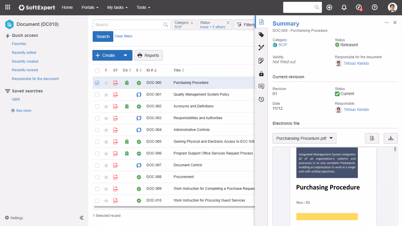 Centralize and manage documents with security, traceability and compliance with regulations